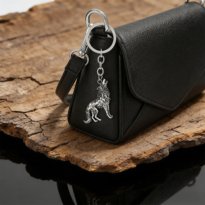 Schlüsselanhänger mit nordischem Symbol der Stärke: Fenrir Wolf - image 3
