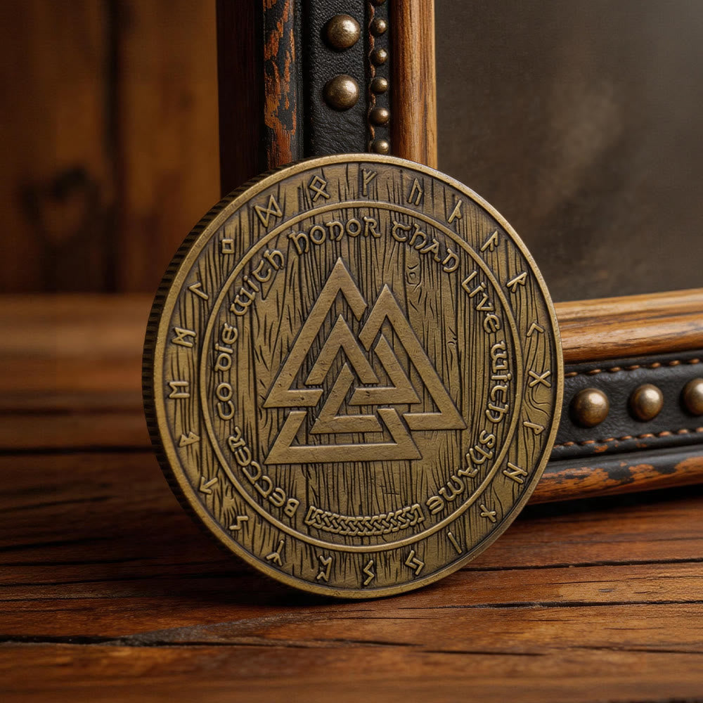 WorldNorse Odin Wolf Valknut Gedenkmünze - image 4