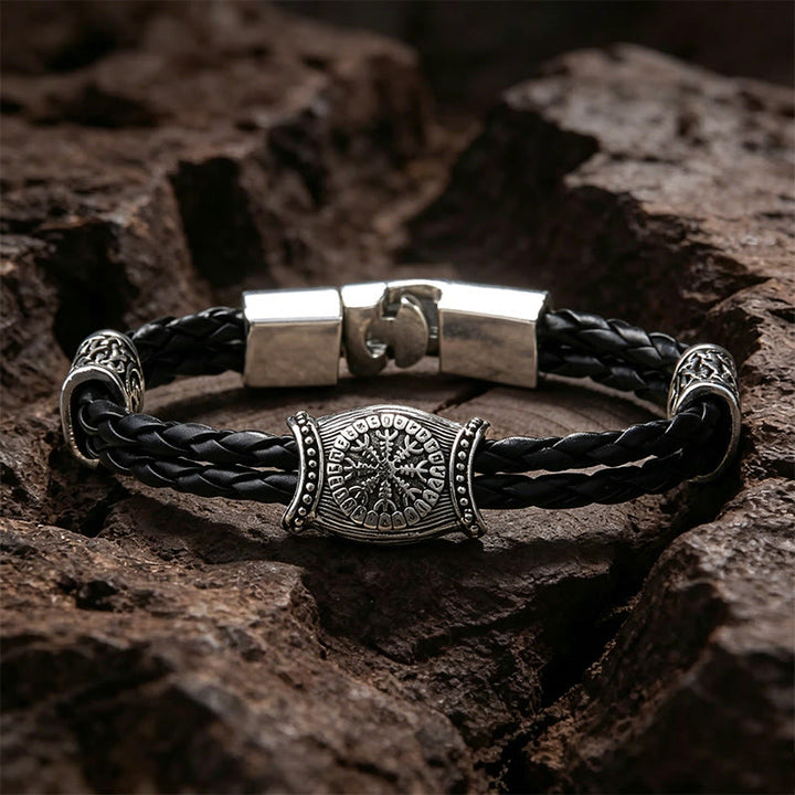 WorldNorse Helm der Ehrfurcht Rune Armband - 26 cm - image 0