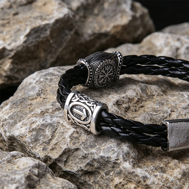 WorldNorse Helm der Ehrfurcht Rune Armband - image 1