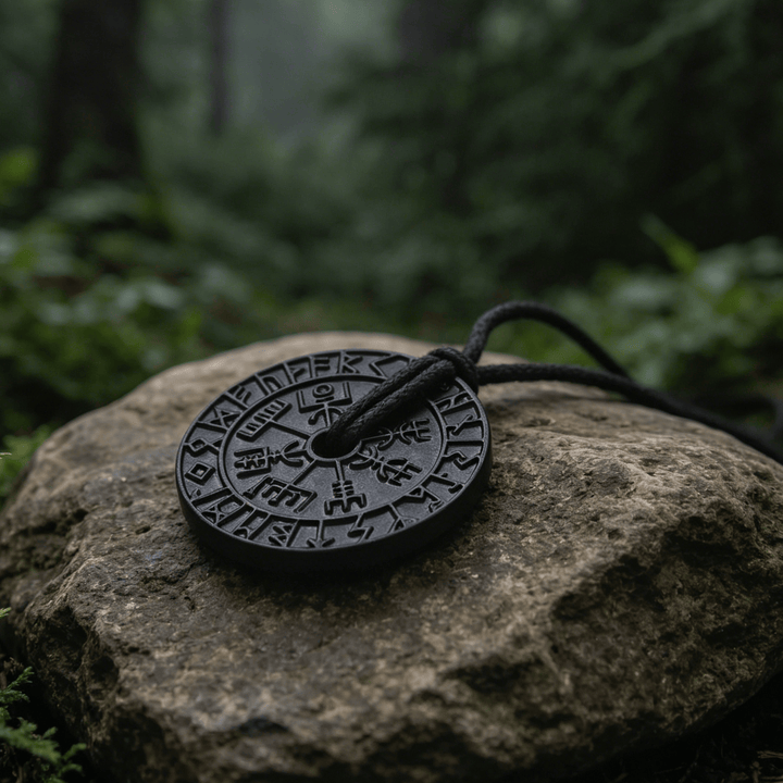 WorldNorse Doppelseitige Rune Vegvisir Kompass-Halskette - image 5