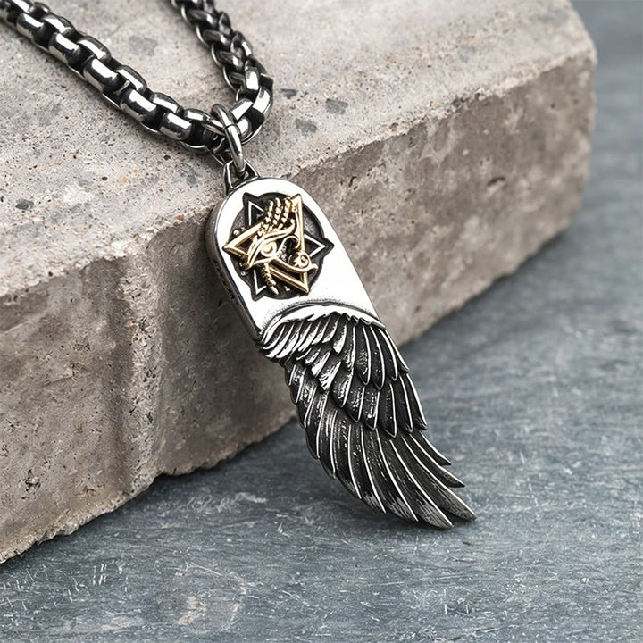 WorldNorse Eye of Horus Wing Necklace - Boxkette - image 3