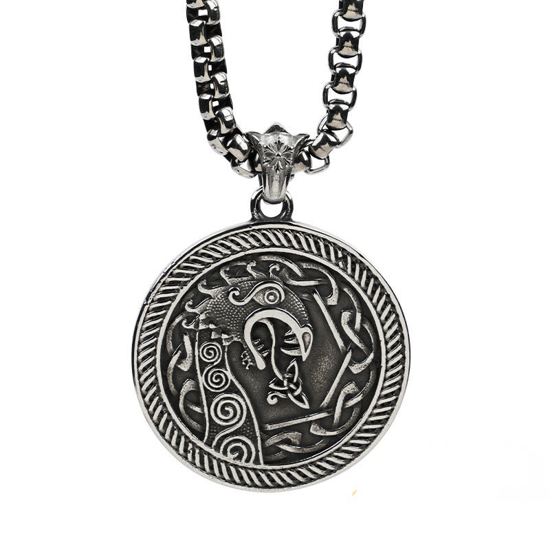 WorldNorse Spiral Knot Nordischer Drache Round Necklace - Boxkette - NEIN DANKE - image 2