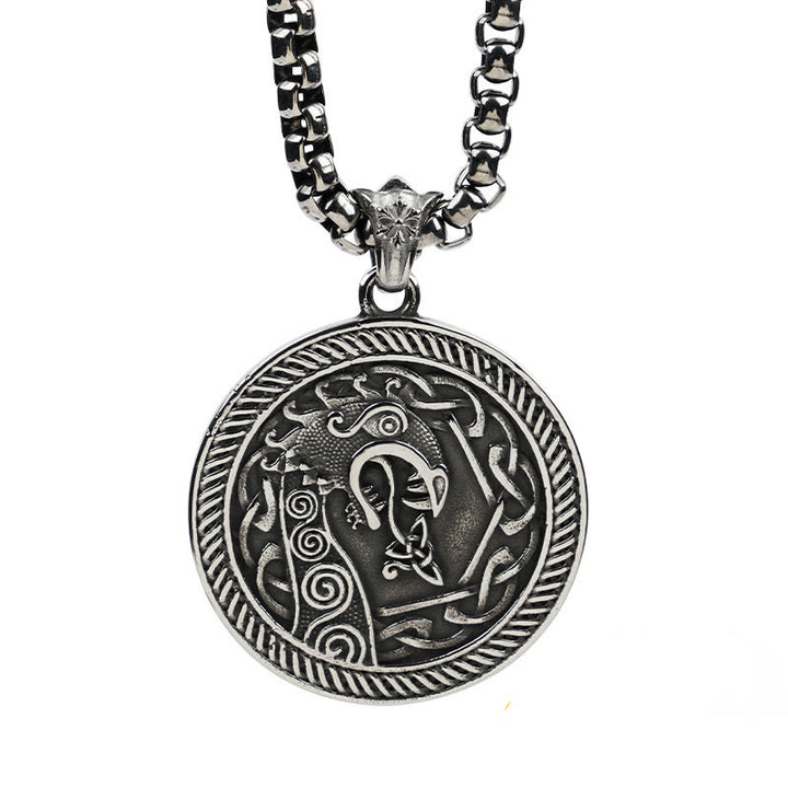 WorldNorse Spiral Knot Nordischer Drache Round Necklace - Boxkette - NEIN DANKE - image 2