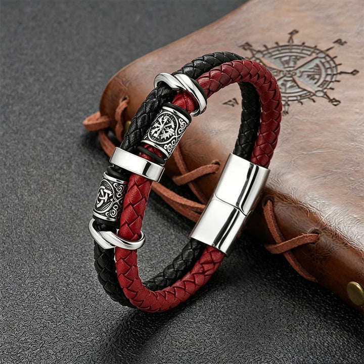 WorldNorse Keltischer Knoten Viking Compass Armband - Rot - 23 cm - image 3