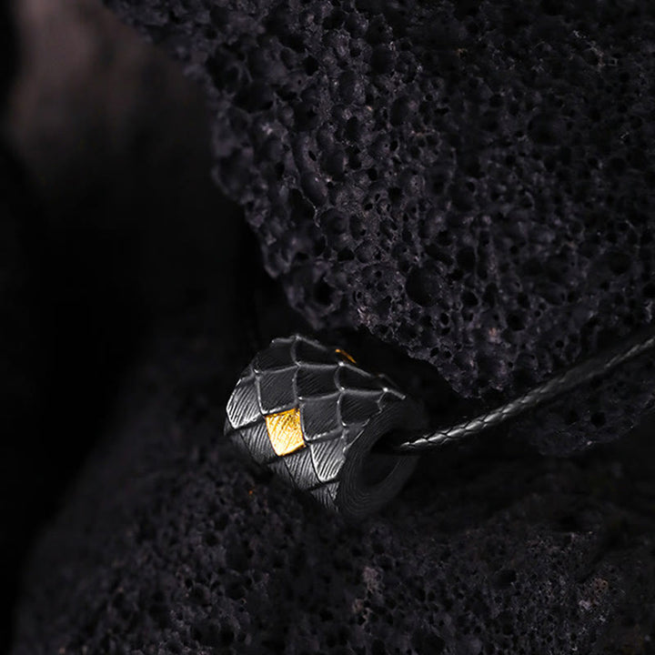 WorldNorse Handgefertigte Halskette aus 999er Silber mit Drachenschuppen-Fassperlen - image 6