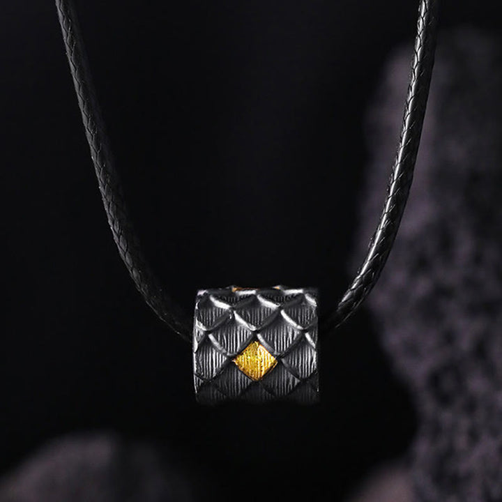 WorldNorse Handgefertigte Halskette aus 999er Silber mit Drachenschuppen-Fassperlen - image 4