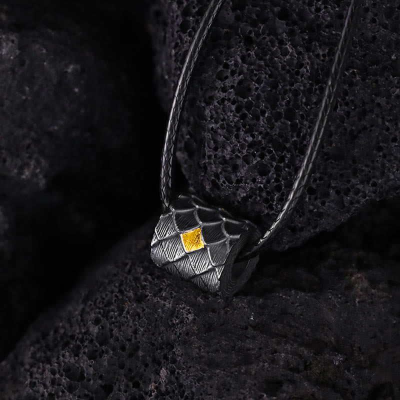 WorldNorse Handgefertigte Halskette aus 999er Silber mit Drachenschuppen-Fassperlen - image 5
