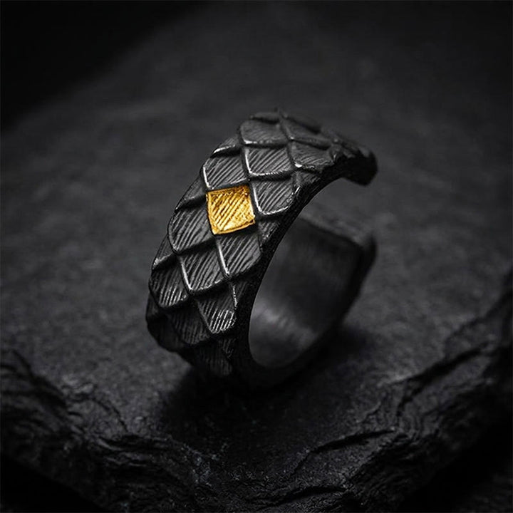 WorldNorse Handgefertigte Ohrringe aus 999er Silber mit nordischem Wyrm-Motiv und umgekehrter Schuppenform - Ein Paar Ohrringe - image 0