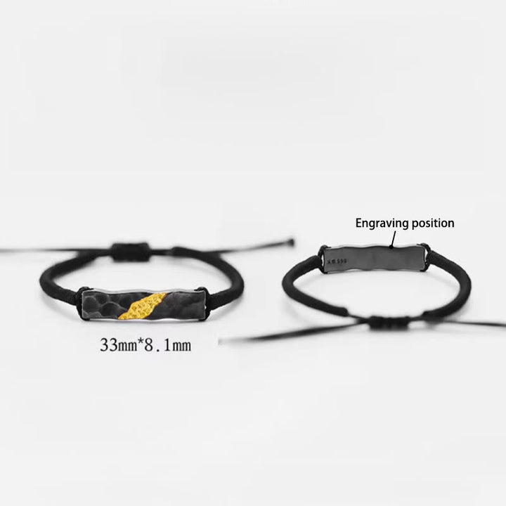 WorldNorse Handgefertigtes Armband aus 999er Silber mit Bergmotiv - Einstellbar - JA, BITTE - image 5
