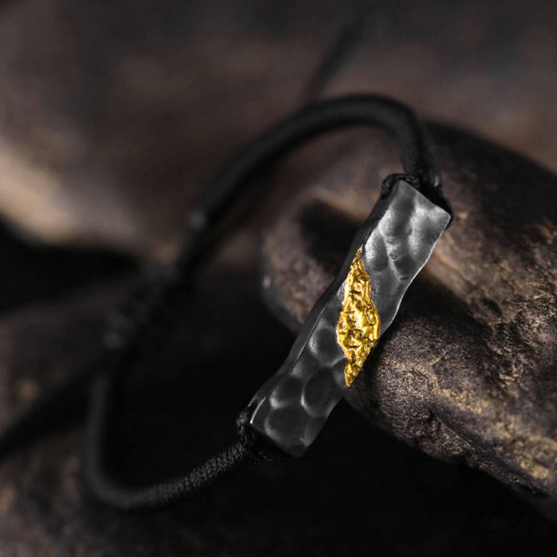 WorldNorse Handgefertigtes Armband aus 999er Silber mit Bergmotiv - image 4