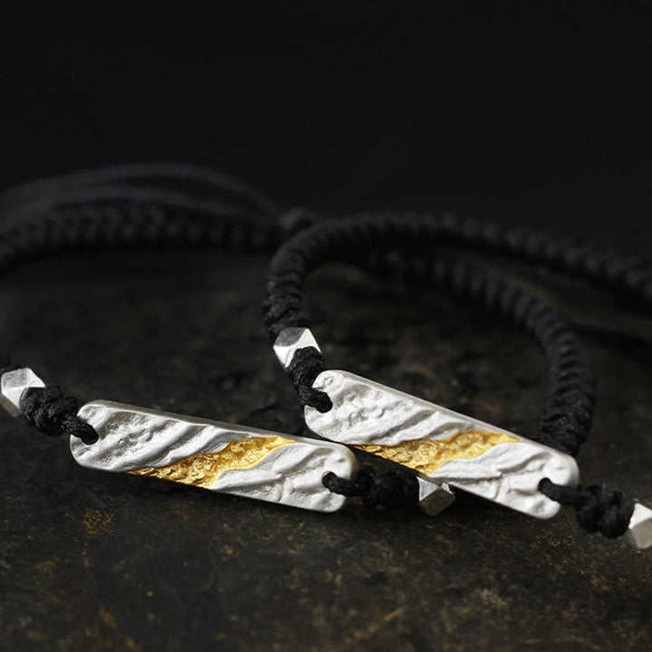 WorldNorse Handgefertigtes 999er Silber-Gletscherader-Armband - Schwarz - JA, BITTE - image 0