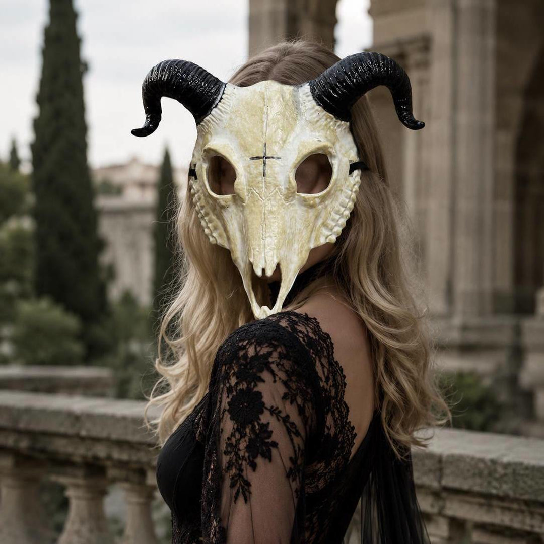 WorldNorse Gothic Ziegenschädelmaske für Cosplay Halloween Dekoration Requisite - image 2