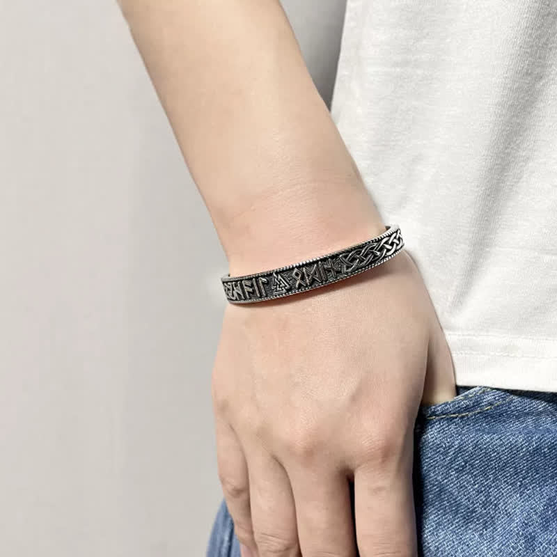 WorldNorse Herren-Armband im Vintage-Stil, nordisches Valknut Wikinger-Armband - image 1