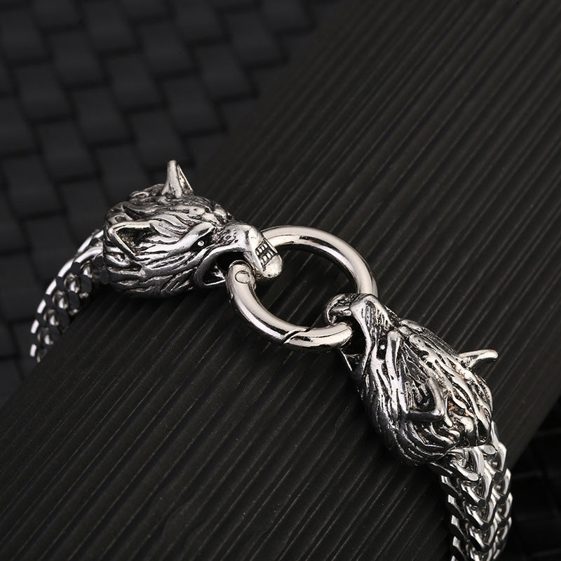 WorldNorse Wolf Wikinger Titanstahl-Stärkenarmband - image 15