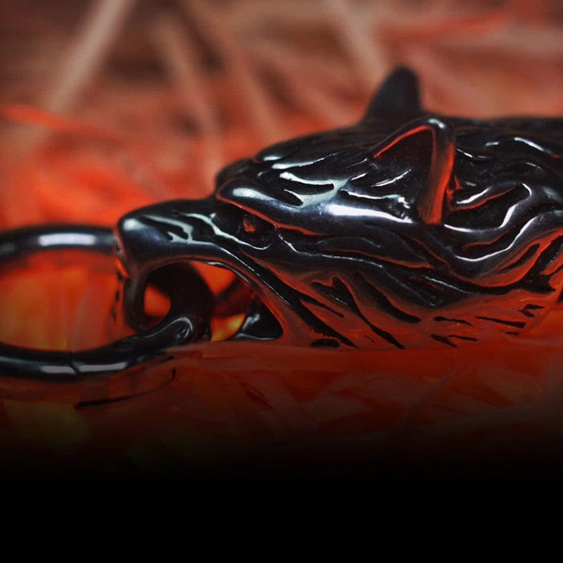 WorldNorse Wolf Wikinger Titanstahl-Stärkenarmband - image 7