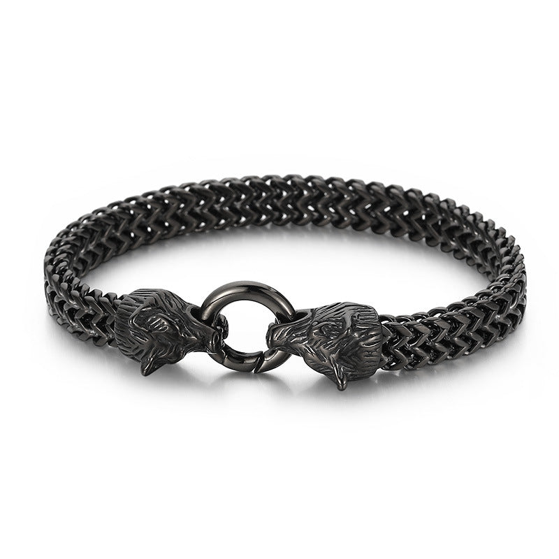 WorldNorse Wolf Wikinger Titanstahl-Stärkenarmband - image 20