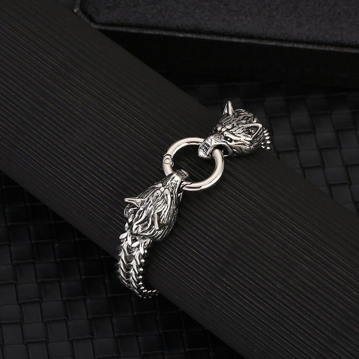 WorldNorse Wolf Wikinger Titanstahl-Stärkenarmband - image 14